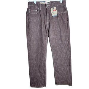 Levis 505 NWT Women‎ 18 Regular Fit 29x29 Burnt Red Embroidered Denim Jeans